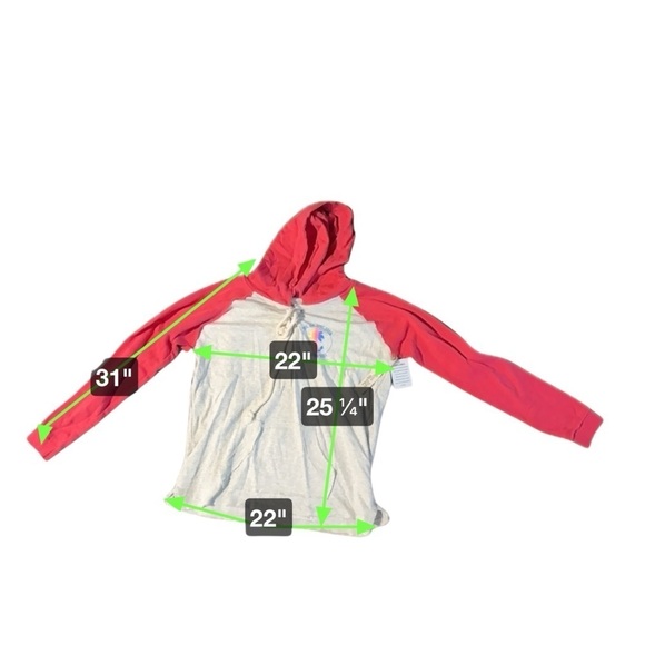 RON JON SURF SHOP NWT Fort Myers Red Pink Gray Hoodie Logo Tassel NEW XL Beach - Picture 4 of 10